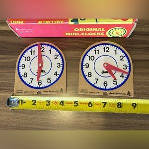 Judy Original Mini-Clocks Learning Tools School Children